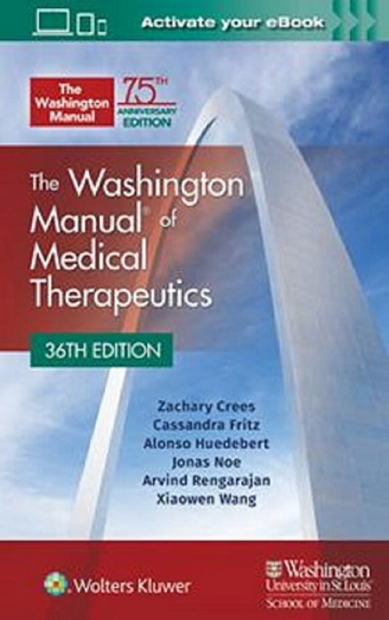 36th Edition of the Washington Manual or Medical Therapeutics book